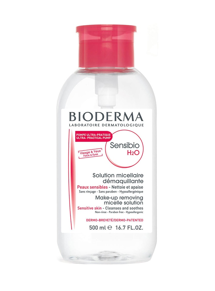 028709W Sensibio Agua Micelar H2O Piel Sensible Pompa Inversa