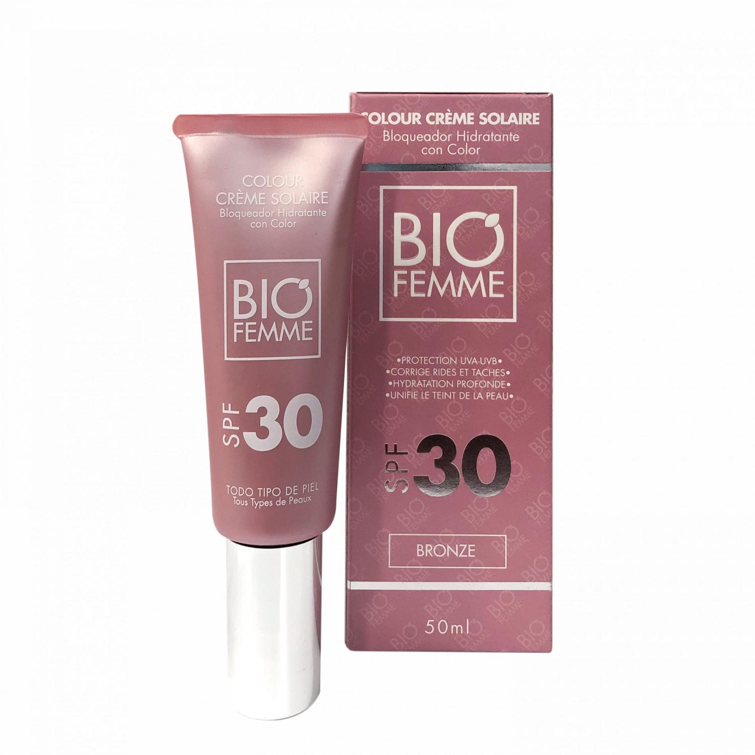 Mme Bloqueador Hidratante Colour Creme Solaire Tono Bronce 50ml