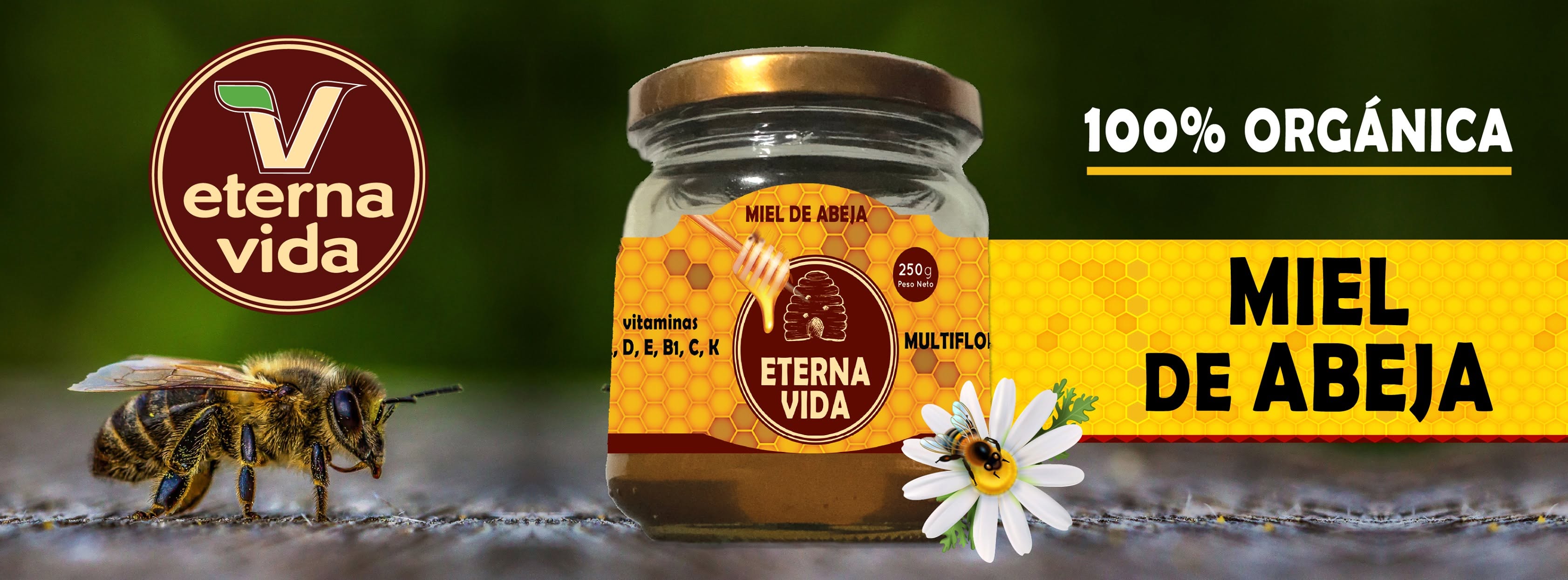 Eterna Vida - Miel pura de abeja